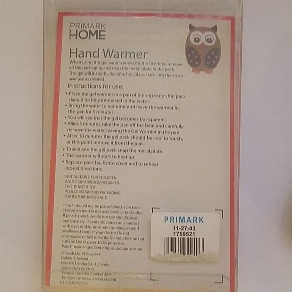Primark Home Hand Warmer - Picture 3 of 3